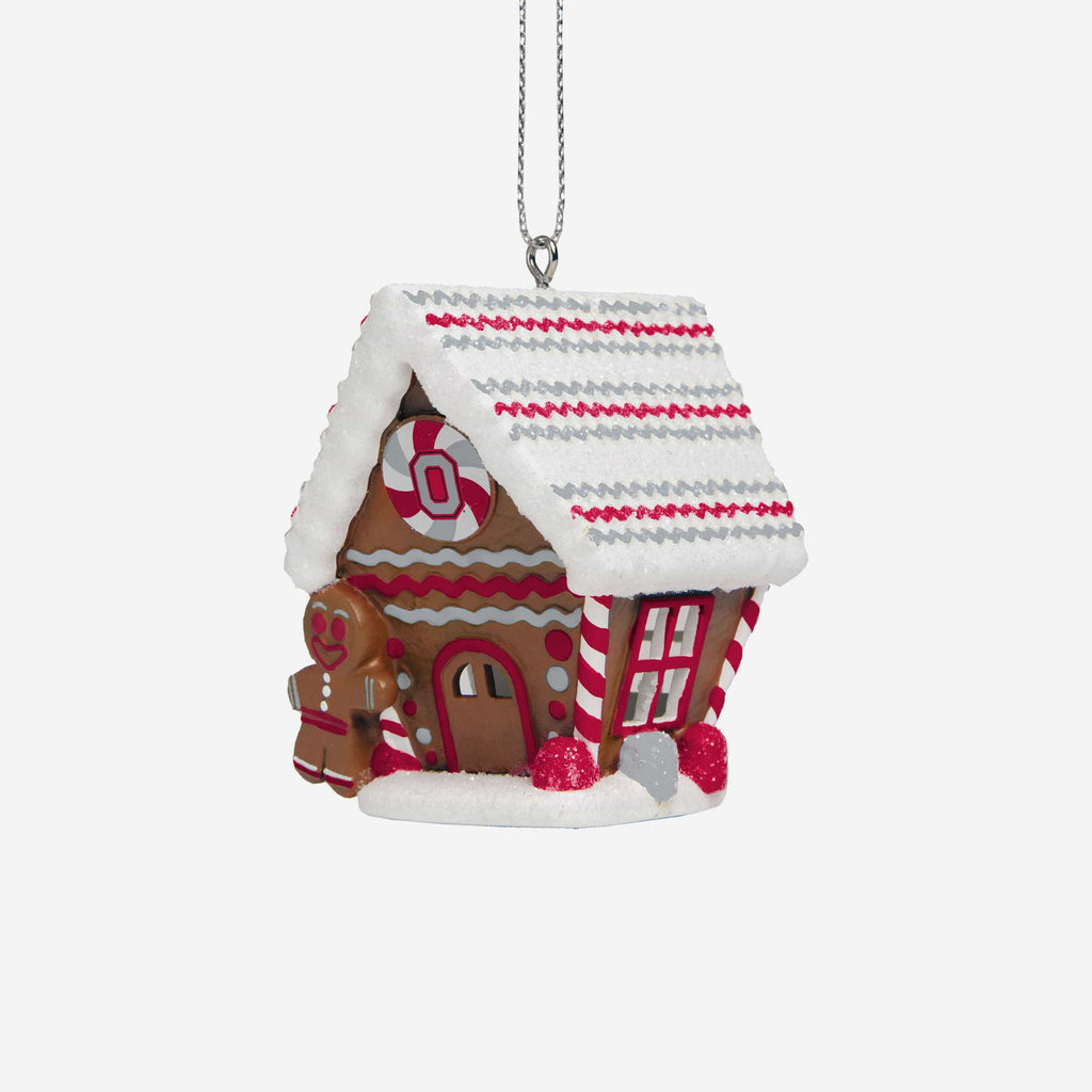 Ohio State Buckeyes Gingerbread House Ornament FOCO - FOCO.com