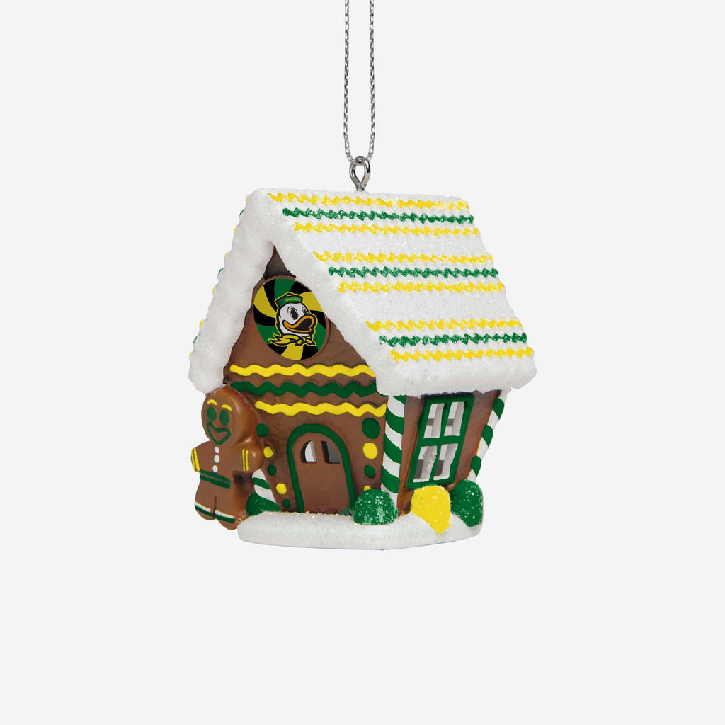 Oregon Ducks Gingerbread House Ornament FOCO - FOCO.com
