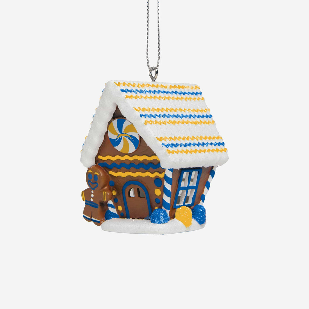 Los Angeles Chargers Gingerbread House Ornament Foco - FOCO.com