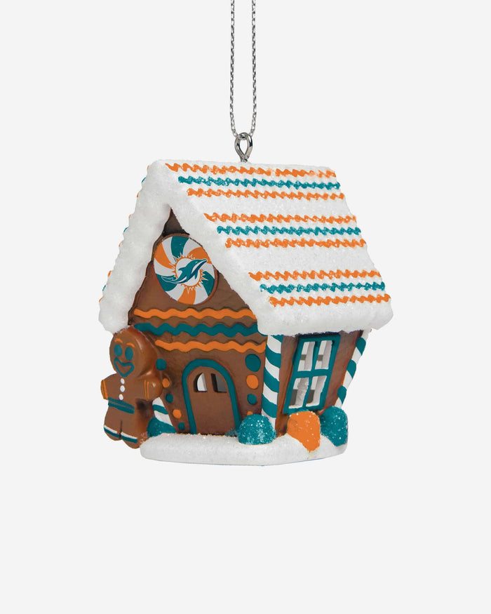 Miami Dolphins Gingerbread House Ornament FOCO - FOCO.com