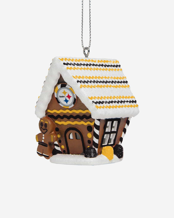 Pittsburgh Steelers Gingerbread House Ornament FOCO - FOCO.com