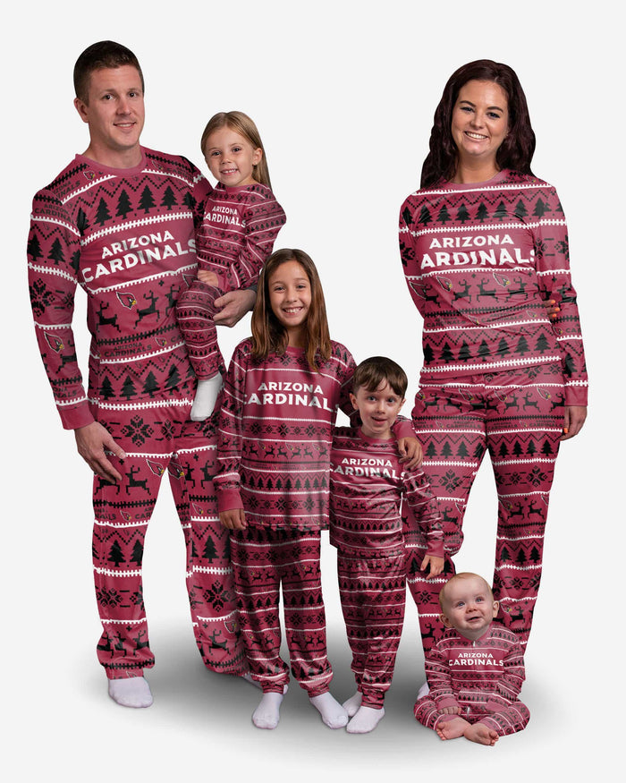 Arizona Cardinals Youth Family Holiday Pajamas FOCO - FOCO.com