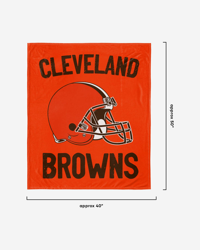 Cleveland Browns Throw Blanket With Plush Bear FOCO - FOCO.com