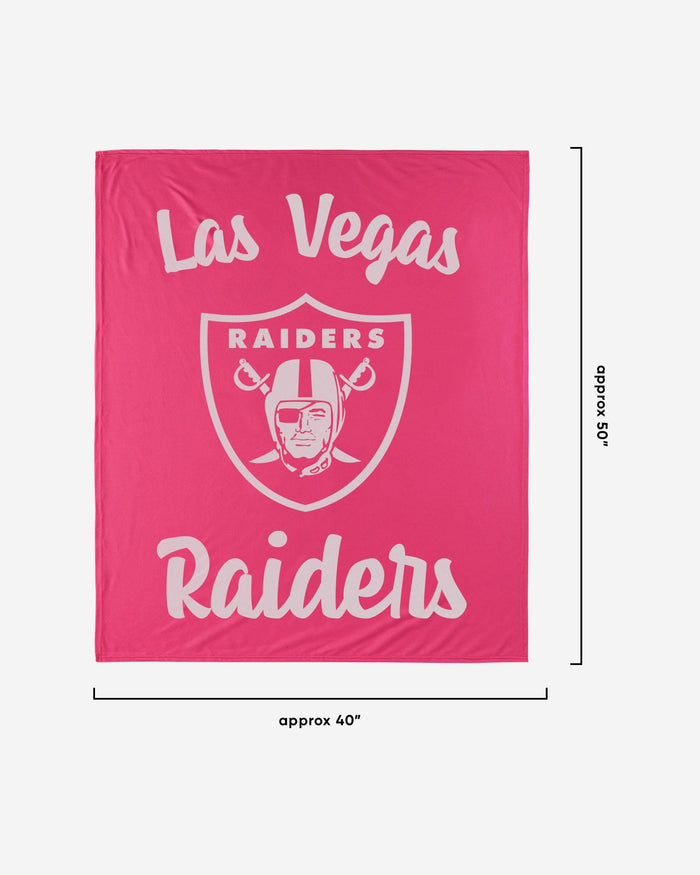 Las Vegas Raiders Throw Blanket With Plush Unicorn FOCO - FOCO.com