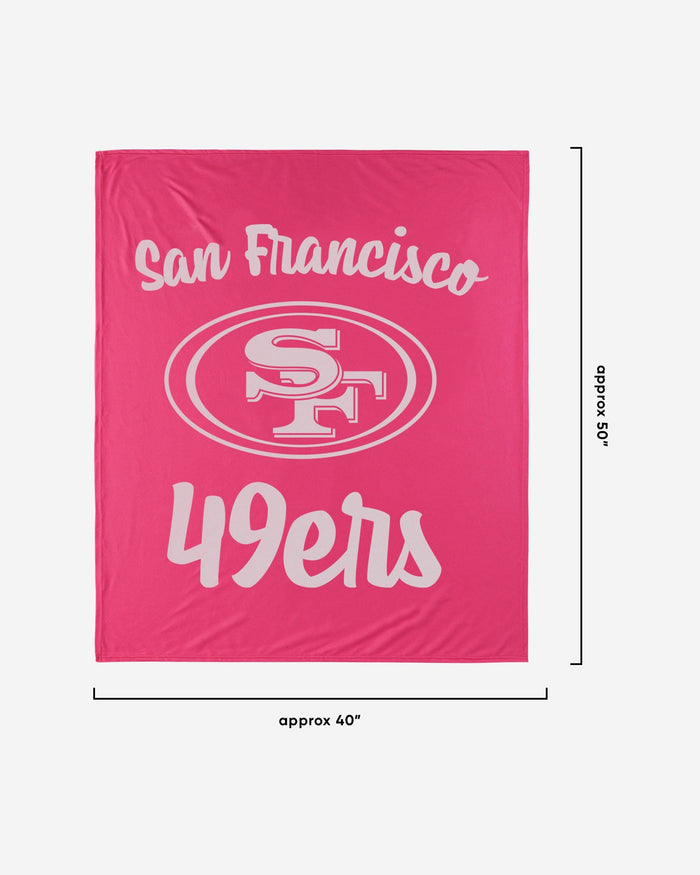 San Francisco 49ers Throw Blanket With Plush Unicorn FOCO - FOCO.com