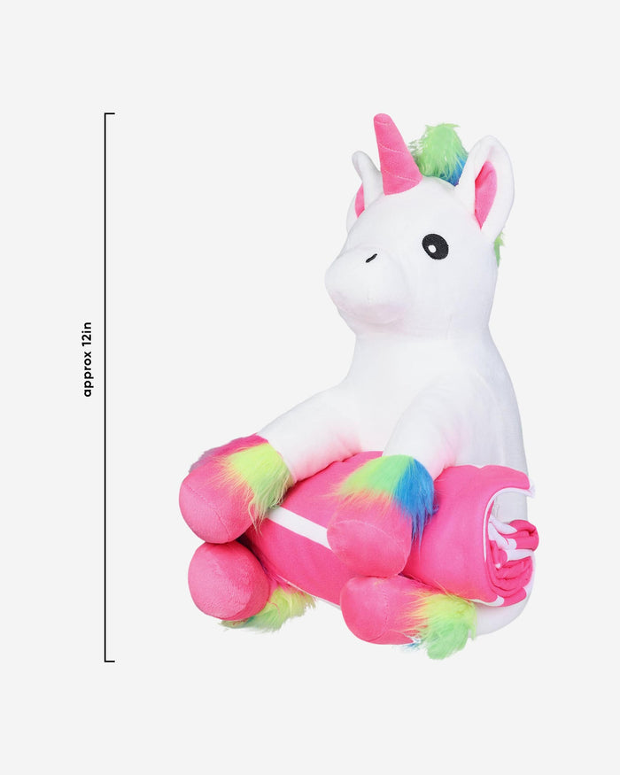 Green Bay Packers Throw Blanket With Plush Unicorn FOCO - FOCO.com