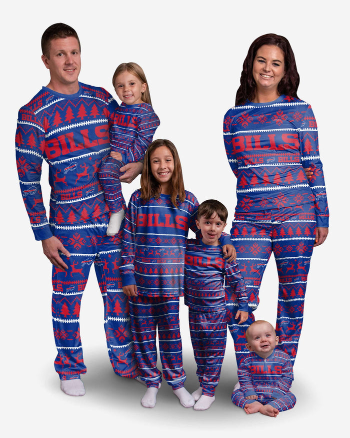 Buffalo Bills Youth Family Holiday Pajamas FOCO - FOCO.com