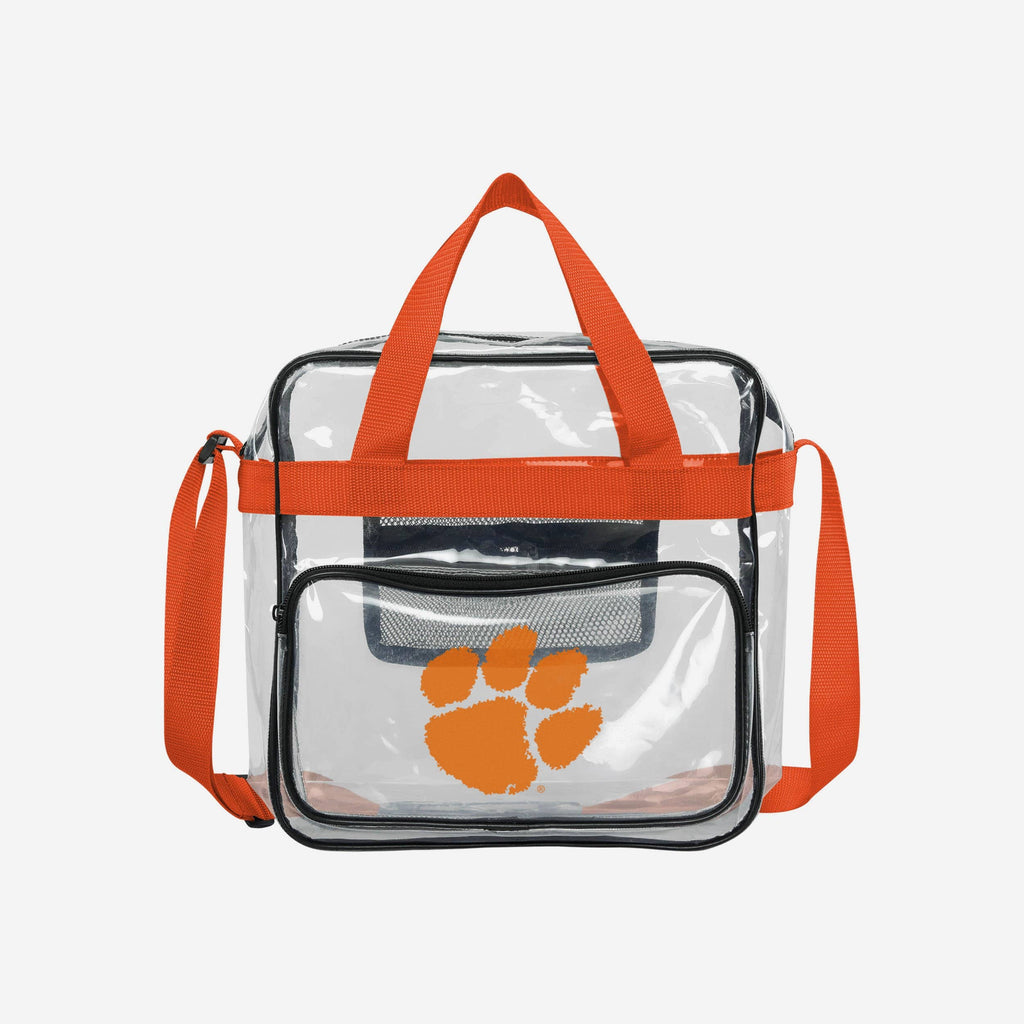 Clemson Tigers Clear Messenger Bag FOCO - FOCO.com