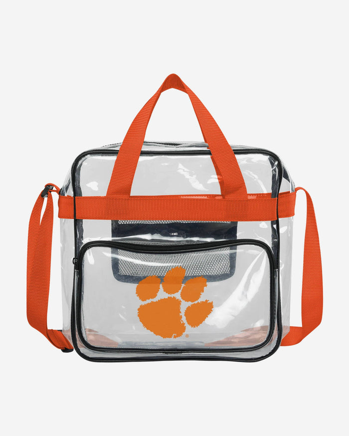 Clemson Tigers Clear Messenger Bag FOCO - FOCO.com