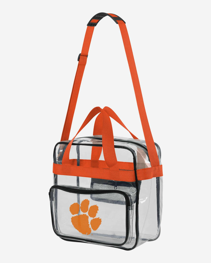 Clemson Tigers Clear Messenger Bag FOCO - FOCO.com