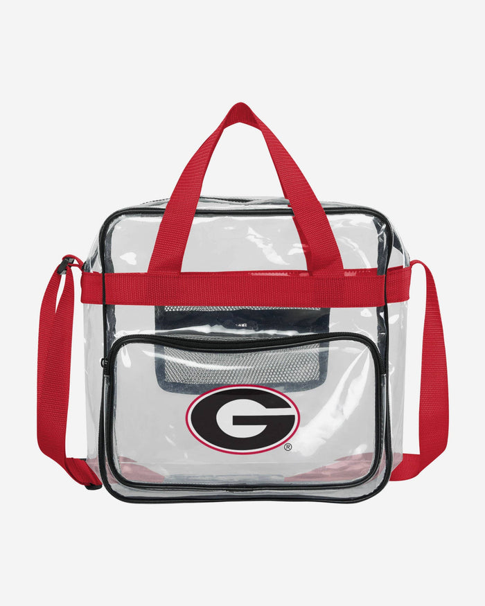 Georgia Bulldogs Clear Messenger Bag FOCO - FOCO.com