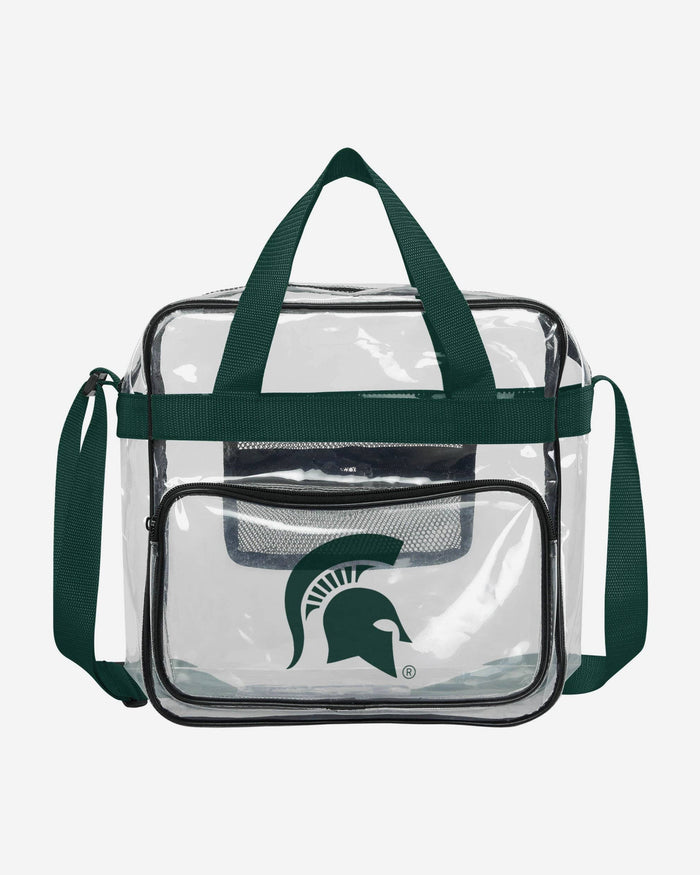 Michigan State Spartans Clear Messenger Bag FOCO - FOCO.com