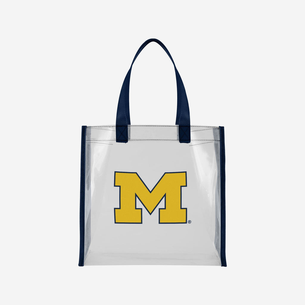 Michigan Wolverines Clear Reusable Bag FOCO - FOCO.com