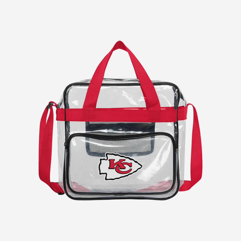 Kansas City Chiefs Clear High End Messenger Bag FOCO - FOCO.com