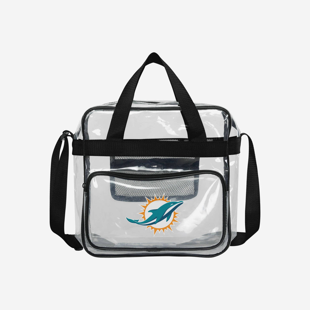 Miami Dolphins Clear High End Messenger Bag FOCO - FOCO.com