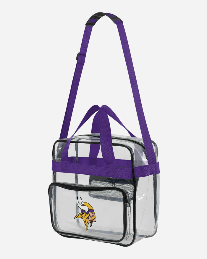 Minnesota Vikings Clear High End Messenger Bag FOCO - FOCO.com