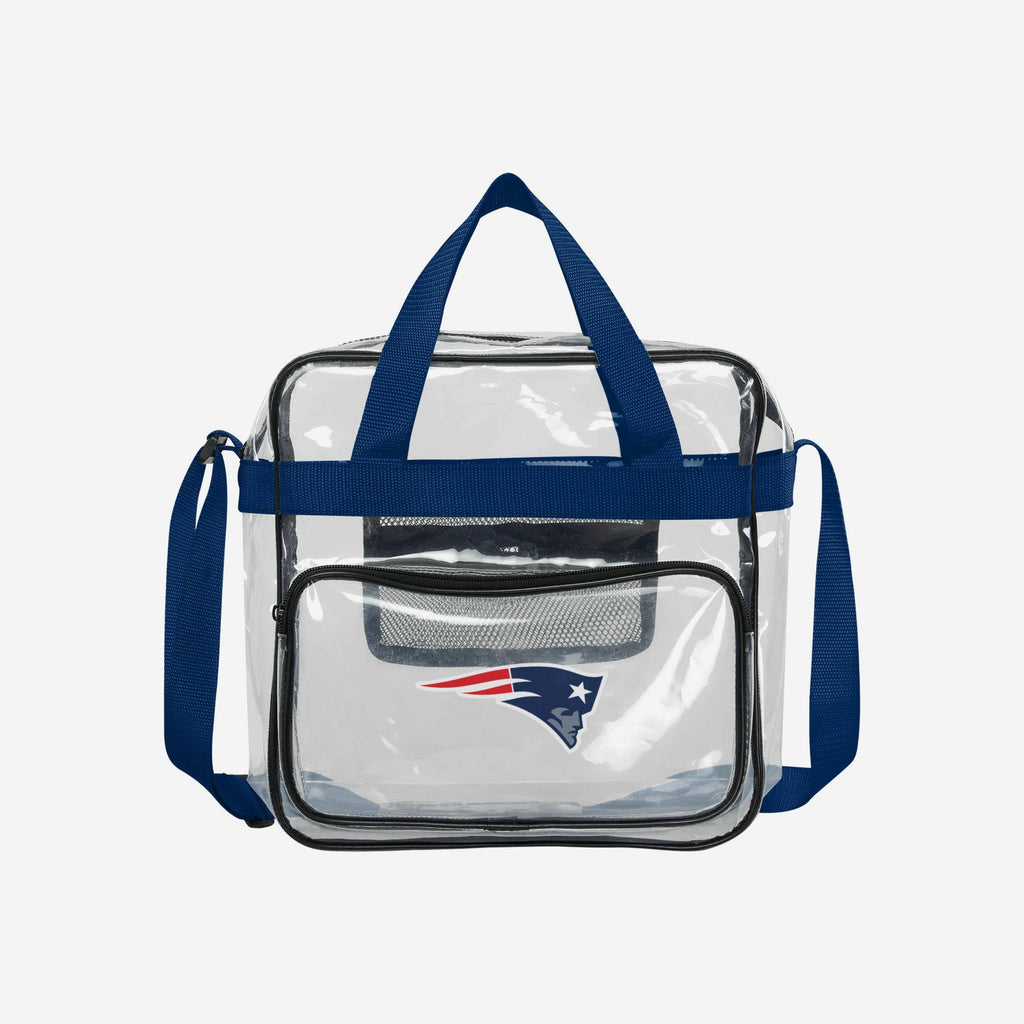 New England Patriots Clear High End Messenger Bag FOCO - FOCO.com