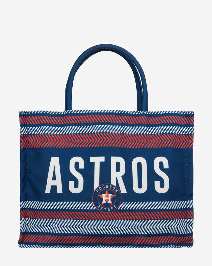 Houston Astros Stitch Pattern Canvas Tote Bag FOCO