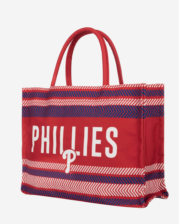 Philadelphia Phillies Stitch Pattern Canvas Tote Bag FOCO - FOCO.com