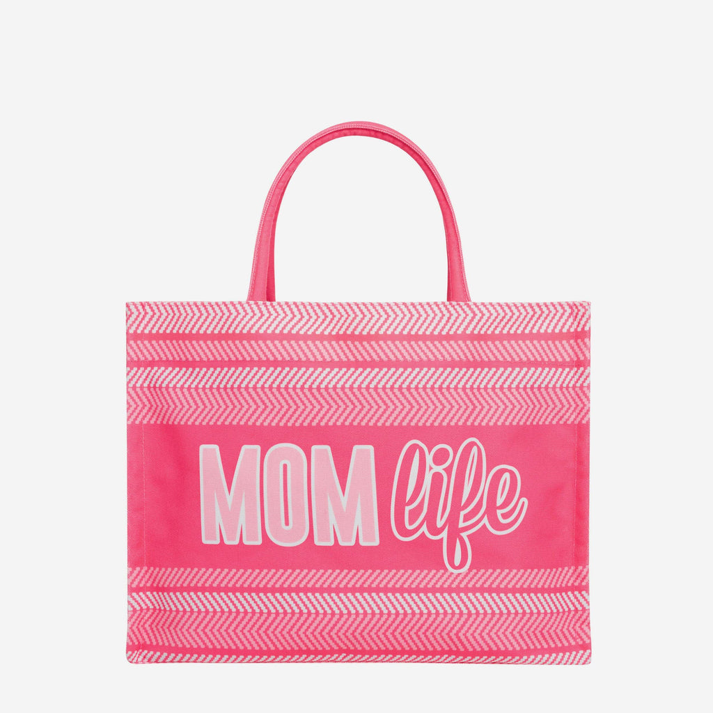 Mom Life Stitch Pattern Canvas Tote Bag FOCO - FOCO.com
