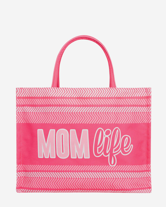 Mom Life Stitch Pattern Canvas Tote Bag FOCO - FOCO.com