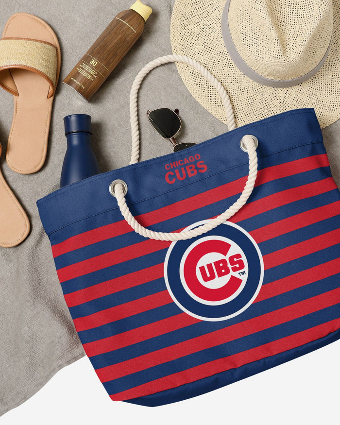 Chicago Cubs Nautical Stripe Tote Bag FOCO - FOCO.com
