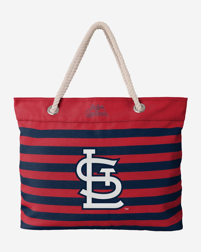 St Louis Cardinals Nautical Stripe Tote Bag FOCO