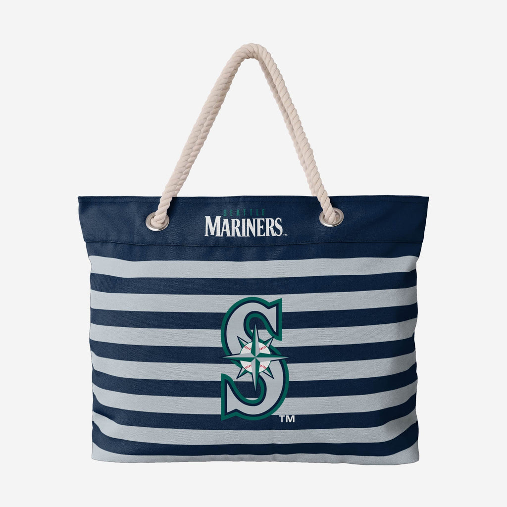Seattle Mariners Nautical Stripe Tote Bag FOCO - FOCO.com