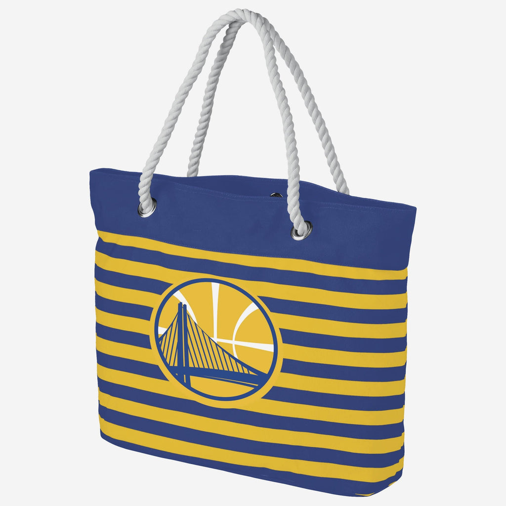 Golden State Warriors Nautical Stripe Tote Bag FOCO - FOCO.com