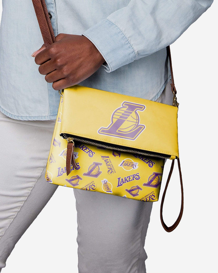 Los Angeles Lakers Printed Collection Foldover Tote Bag FOCO - FOCO.com
