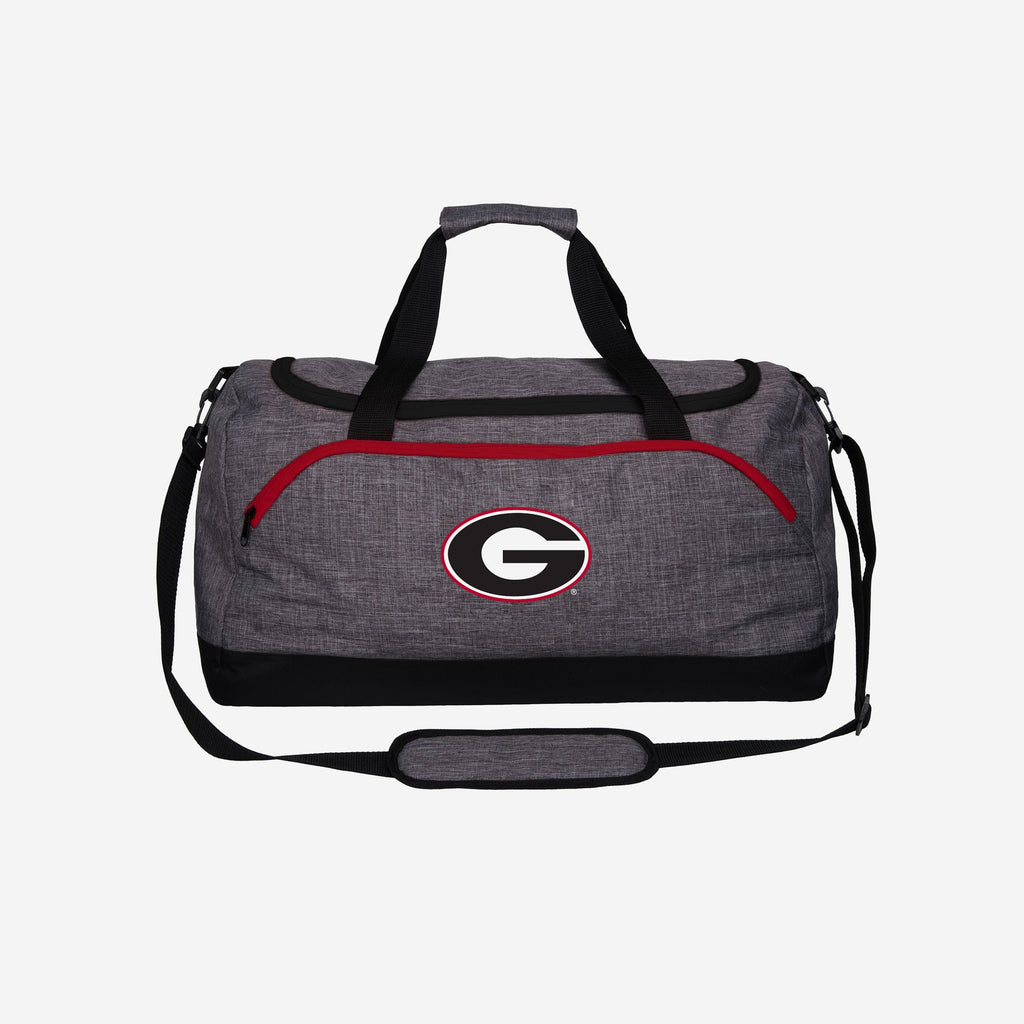 Georgia Bulldogs Heather Grey Bold Color Duffle Bag FOCO - FOCO.com