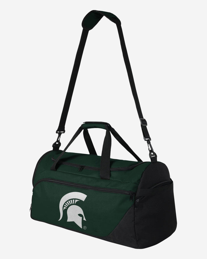 Michigan State Spartans Solid Big Logo Duffle Bag FOCO - FOCO.com