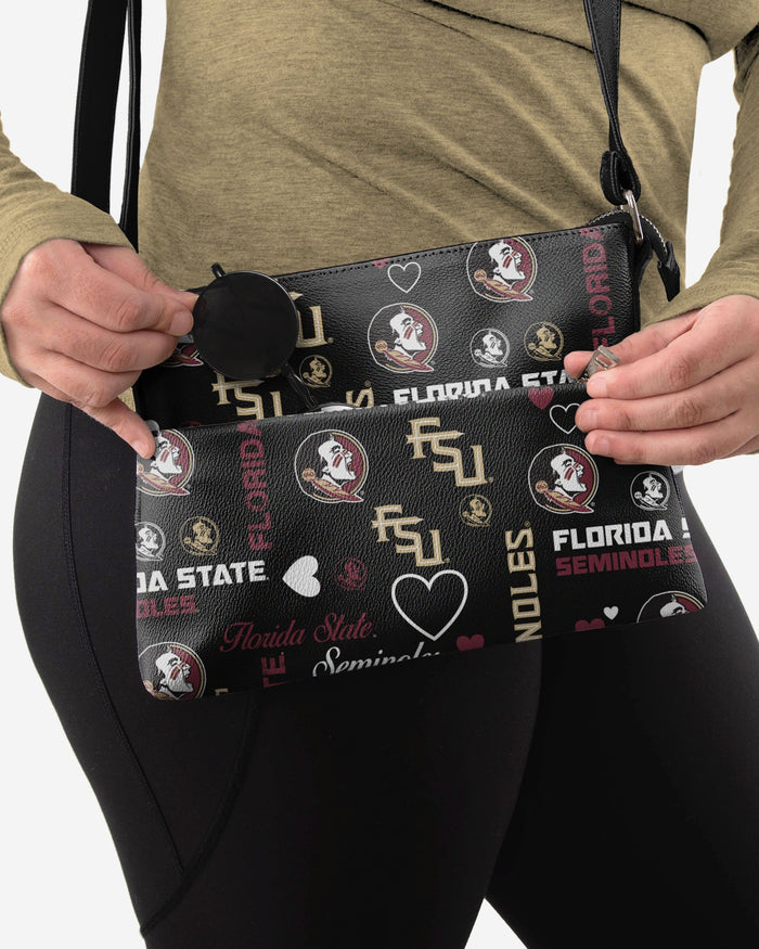 Florida State Seminoles Logo Love Crossbody Purse FOCO - FOCO.com