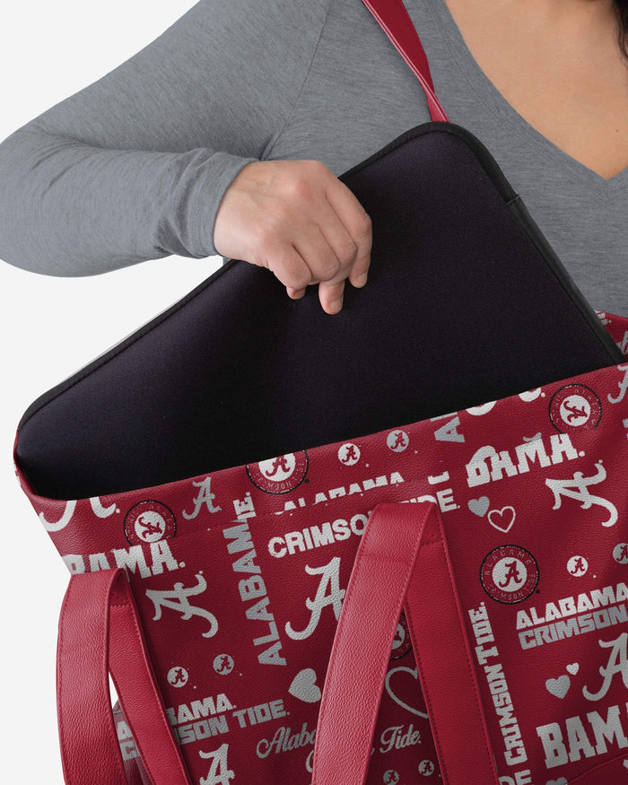 Alabama Crimson Tide Logo Love Tote Bag FOCO - FOCO.com