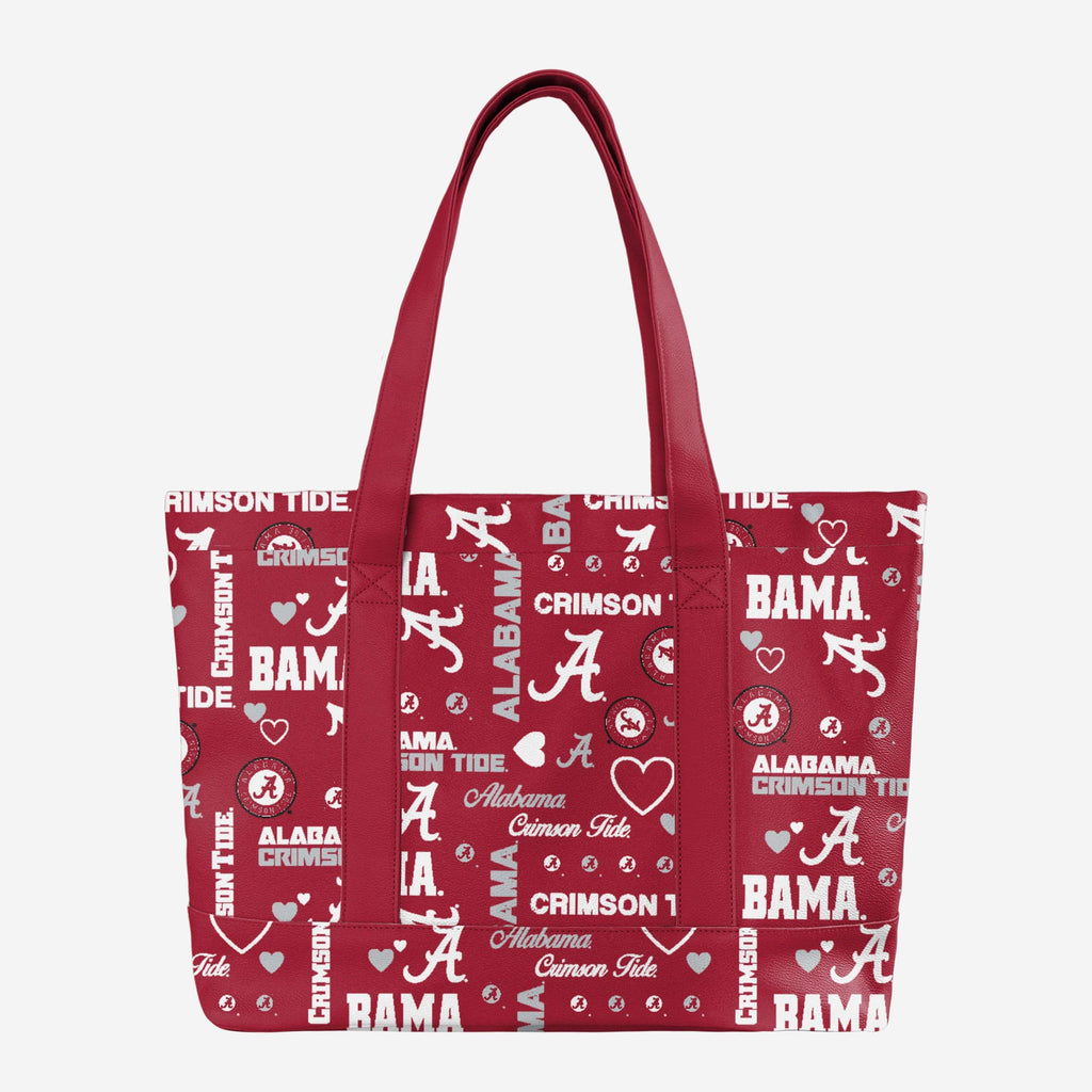 Alabama Crimson Tide Logo Love Tote Bag FOCO - FOCO.com