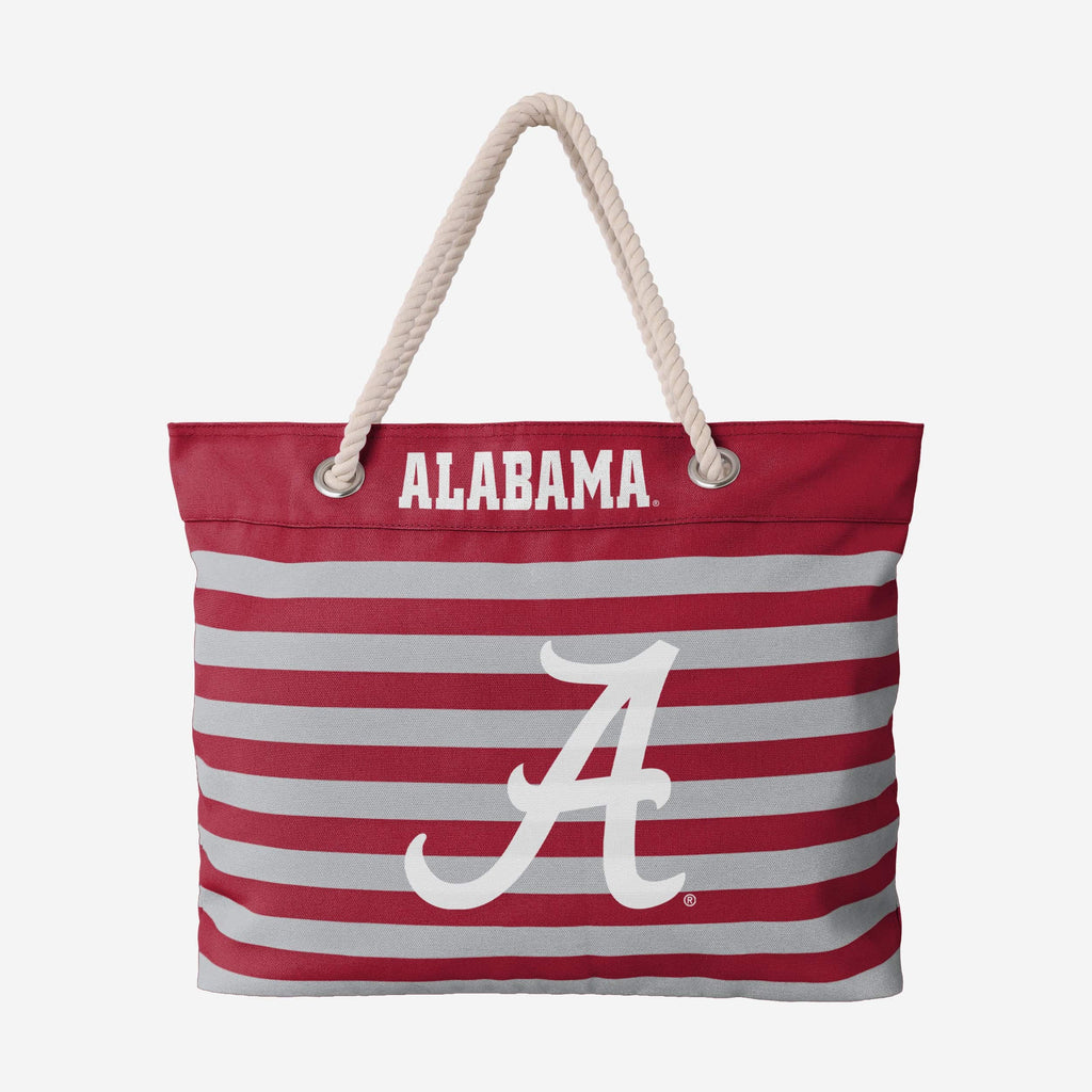 Alabama Crimson Tide Nautical Stripe Tote Bag FOCO - FOCO.com