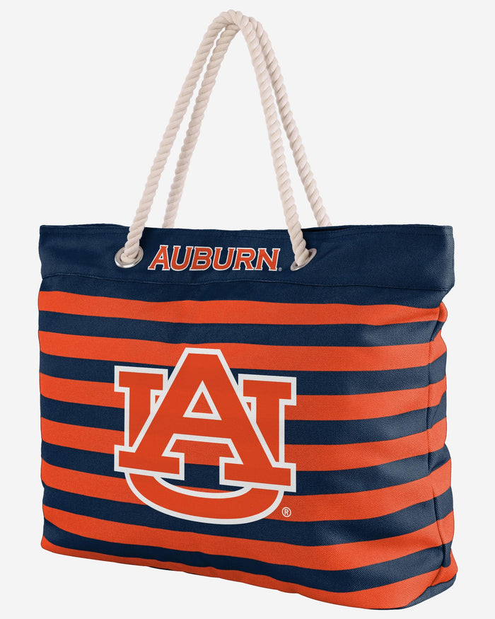 Auburn Tigers Nautical Stripe Tote Bag FOCO - FOCO.com
