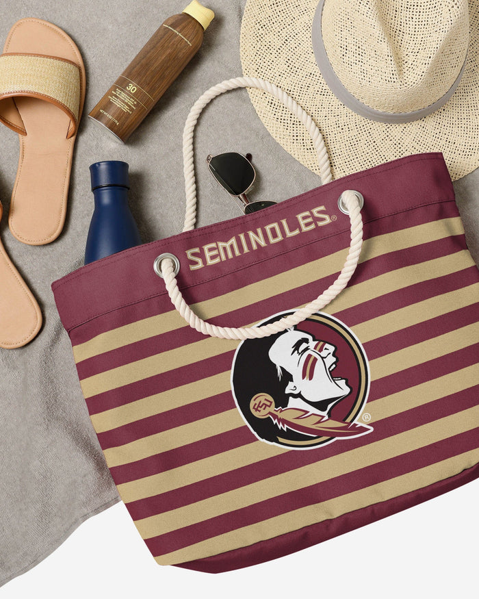 Florida State Seminoles Nautical Stripe Tote Bag FOCO - FOCO.com