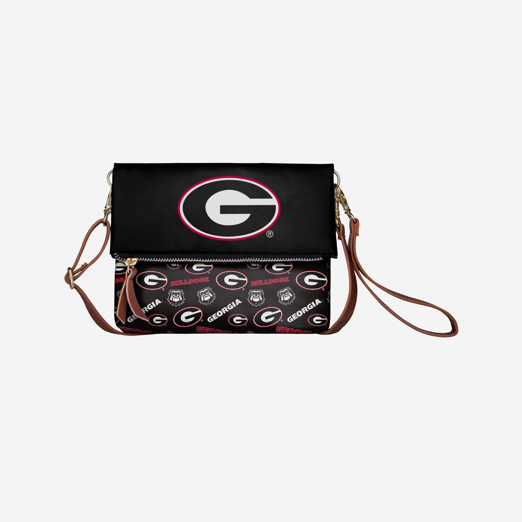 Georgia Bulldogs Printed Collection Foldover Tote Bag FOCO - FOCO.com