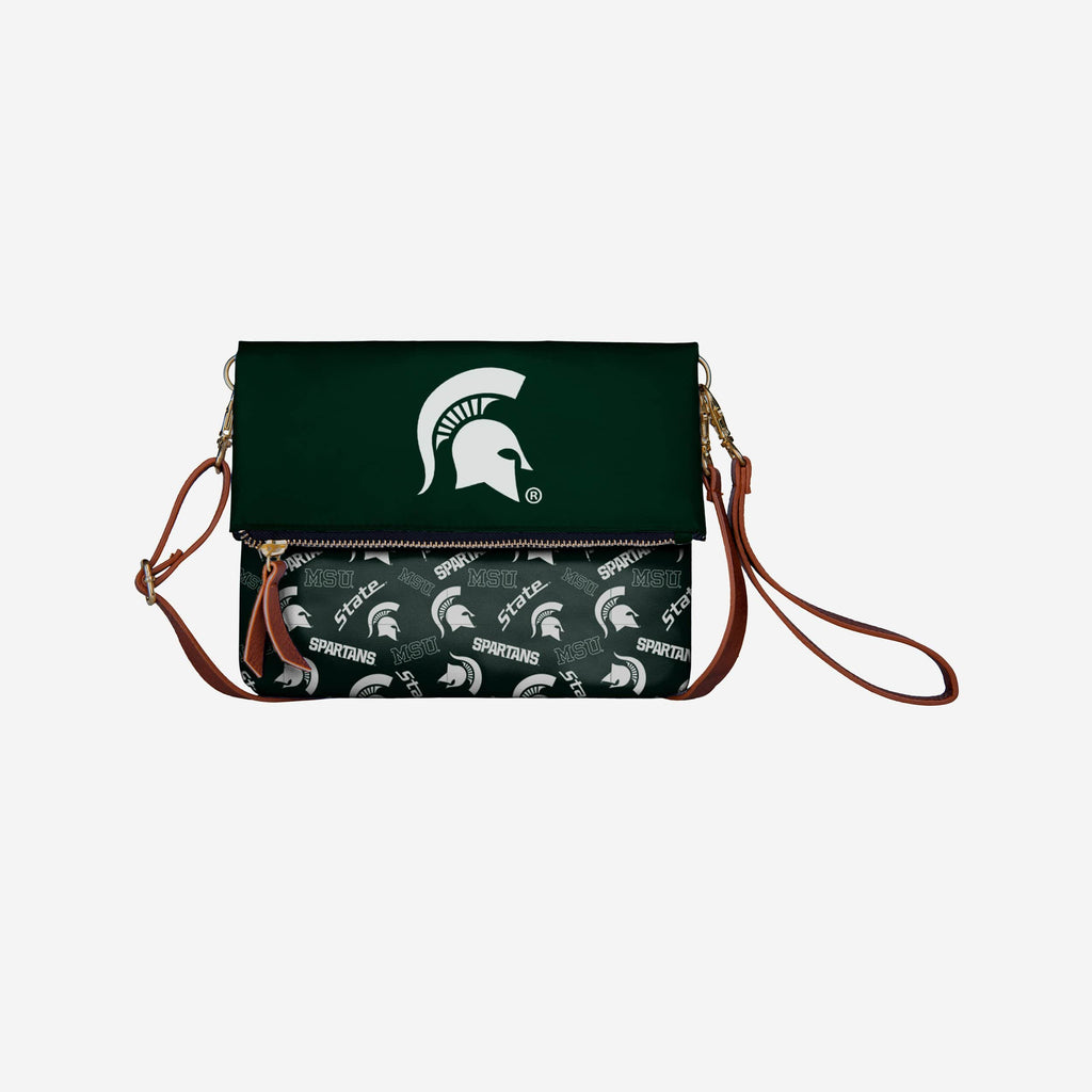 Michigan State Spartans Printed Collection Foldover Tote Bag FOCO - FOCO.com