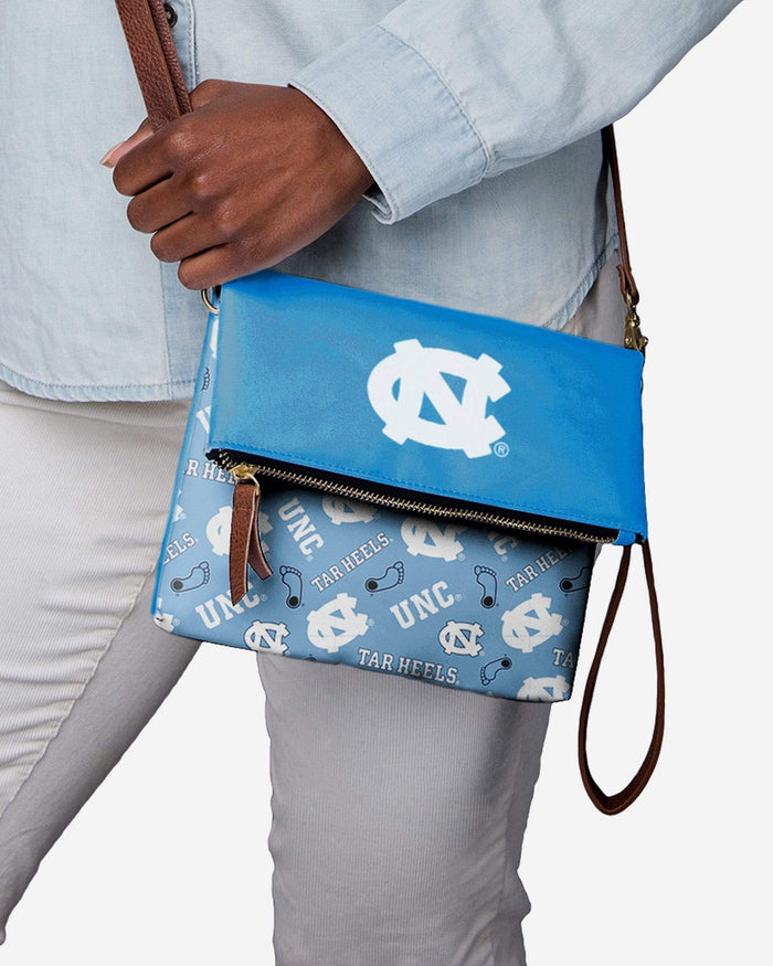 North Carolina Tar Heels Printed Collection Foldover Tote Bag FOCO - FOCO.com