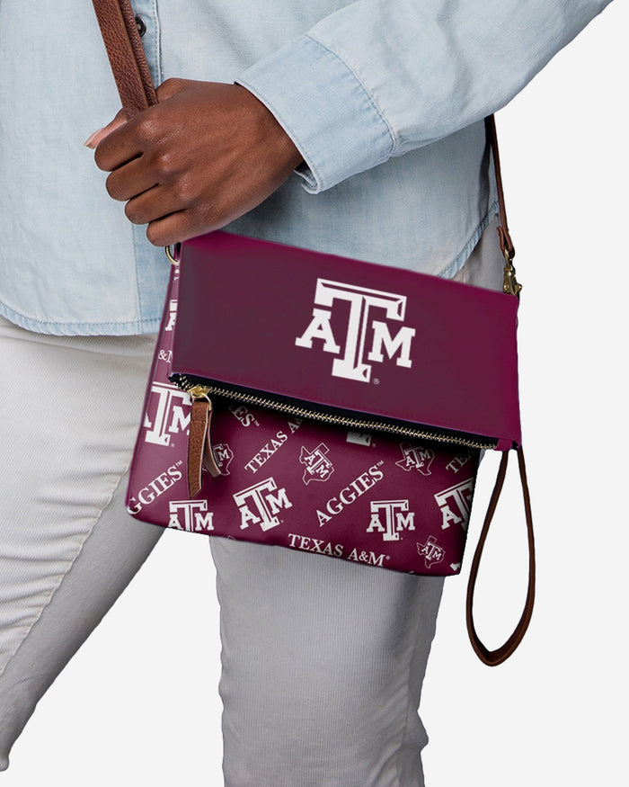 Texas A&M Aggies Printed Collection Foldover Tote Bag FOCO - FOCO.com