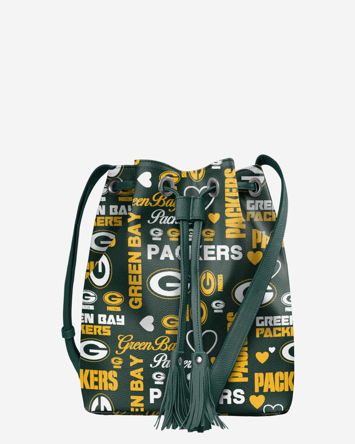 Green Bay Packers Logo Love Cinch Purse FOCO - FOCO.com