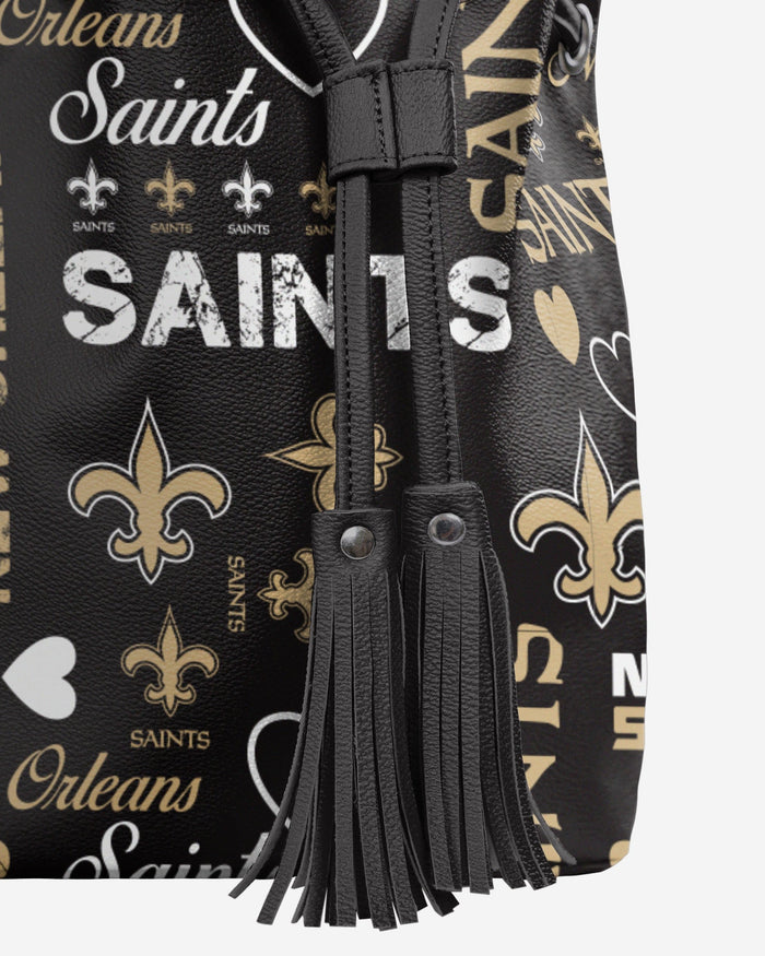 New Orleans Saints Logo Love Cinch Purse FOCO - FOCO.com