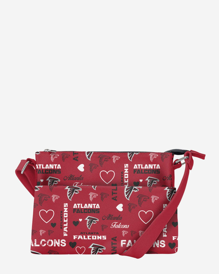 Atlanta Falcons Logo Love Crossbody Purse FOCO - FOCO.com