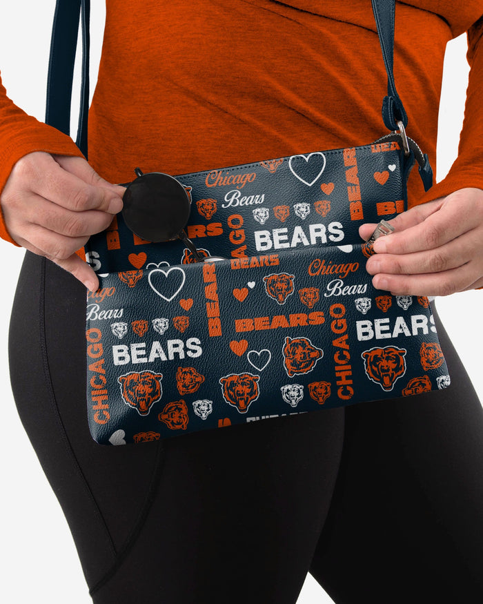 Chicago Bears Logo Love Crossbody Purse FOCO - FOCO.com