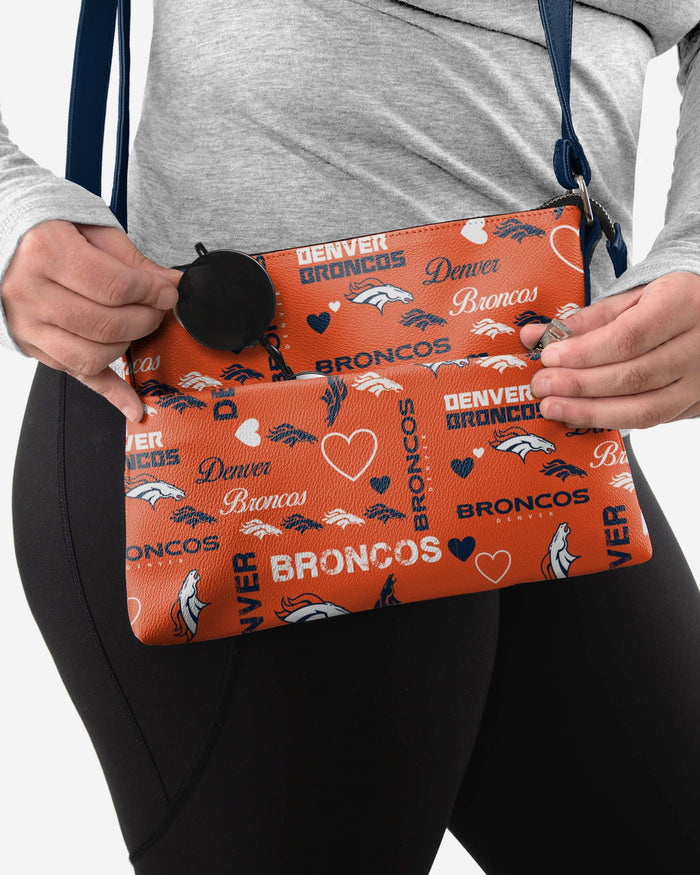 Denver Broncos Logo Love Crossbody Purse FOCO - FOCO.com