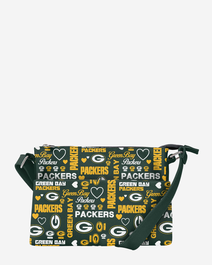 Green Bay Packers Logo Love Crossbody Purse FOCO - FOCO.com