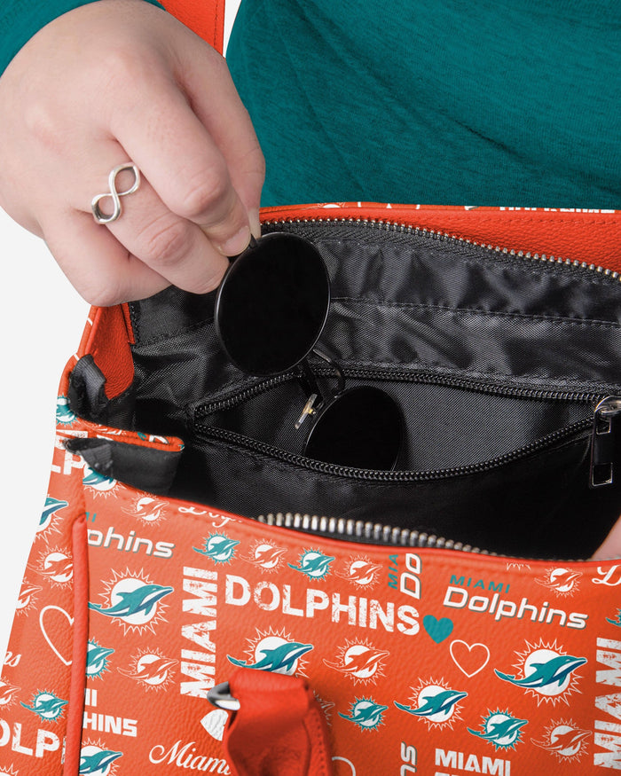 Miami Dolphins Logo Love Purse FOCO - FOCO.com