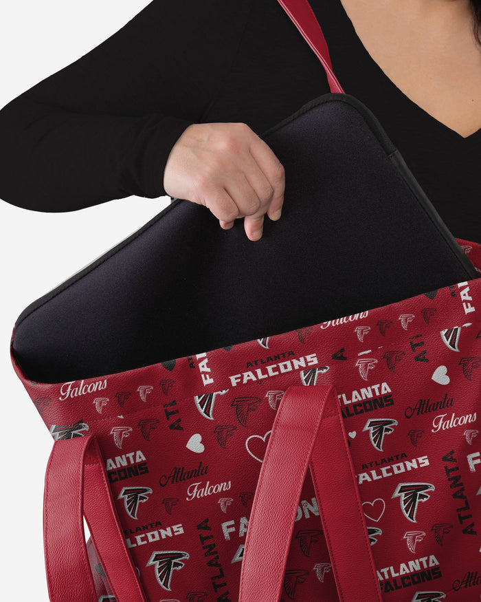 Atlanta Falcons Logo Love Tote Bag FOCO - FOCO.com